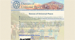 Desktop Screenshot of dancesofuniversalpeace.org